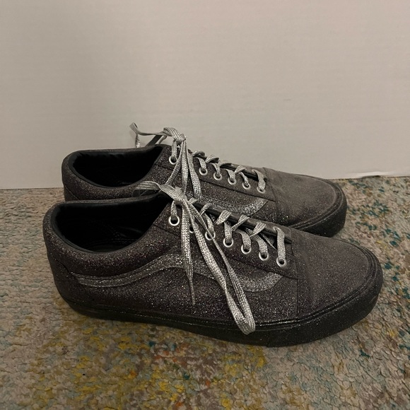 Opening Ceremony Vans Silver Glitter Sneakers Flats - Picture 3 of 6